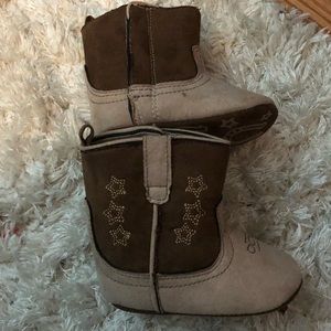 Cowboy crib shoes